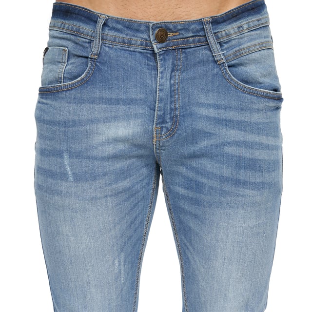99% Cotton, 1% Elastane. Design: Logo, Ripped. Pockets: 2 Side Pockets, 1 Coin Pocket, 2 Back Pockets. Fastening: Button, Zip Fly. Belt Loops, Branded Buttons, Riveted. Fit: Slim.