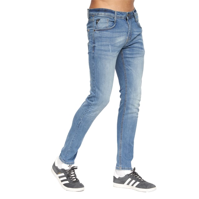 99% Cotton, 1% Elastane. Design: Logo, Ripped. Pockets: 2 Side Pockets, 1 Coin Pocket, 2 Back Pockets. Fastening: Button, Zip Fly. Belt Loops, Branded Buttons, Riveted. Fit: Slim.