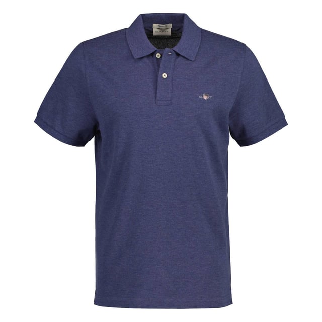 Sporty polo shirt for men from the brand GANT. Pique structure made of pleasantly soft cotton quality . Small crest logo embroidery on the chest.