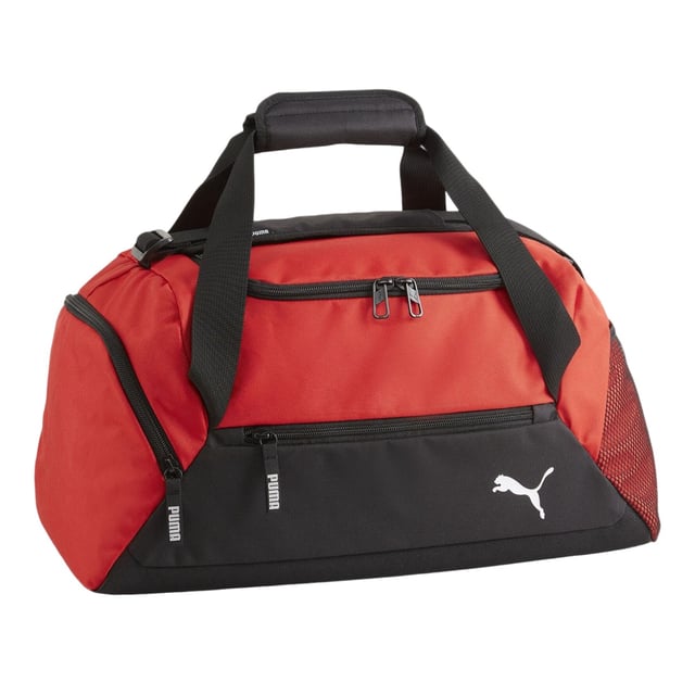 Adjustable Shoulder Strap, Carry Handles. Fastening: Zip. Design: Logo. Compartments: 1 Main Compartment. Pockets: 1 Front Pocket, 1 Side Pocket, Mesh Pocket.