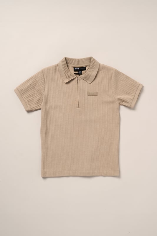 This easy set from Bench includes a ribbed polo shirt and matching shorts made from soft cotton with a bit of stretch for comfort. The ribbed texture gives it a nice finish while still being comfortable to wear. A great choice for everyday wear or casual outings.