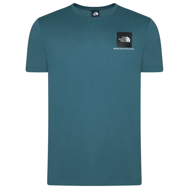 Refresh your everyday look with this men's Fine Box T-Shirt from The North Face. this exclusive tee is cut from soft cotton fabric for total comfort. It features short sleeves with a ribbed crew neckline and is finished up with a box logo and half dome logo