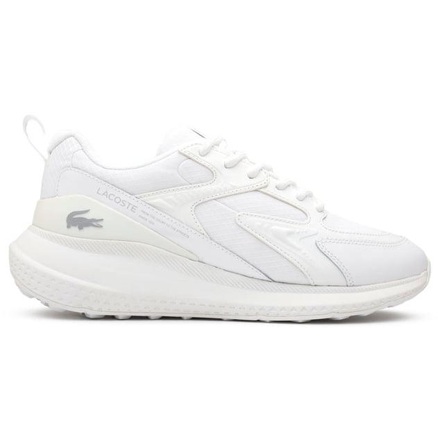 Lacoste L003 Neo Trainers The L003 Neo lifestyle trainer from Lacoste fuses statement aesthetics with sport-informed detailing. Featuring bold styling but with added technical details, including a mix of premium materials, a durable, wedged sole and ergonomic features. This modern sports shoe showcases the traditional Lacoste branding including the famous croc symbol on the side.