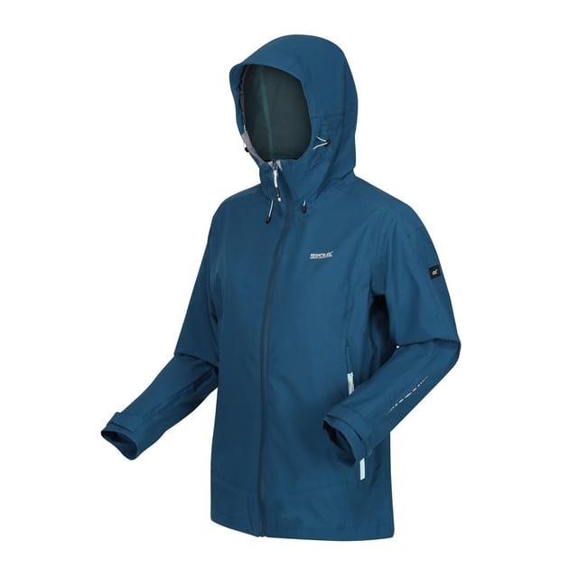 Materiaal: Gerecycleerd polyester. Stof: Ripstop, Stretch. Ontwerp: Logo, eenvoudig. Stoftechnologie: Ademend, Duurzaam, DWR Finish, Isotex 15000, Lichtgewicht, Waterafstotend, Waterdicht, Winddicht. Halslijn: Kap, staande kraag. Manchet: Haak en Lijn Riem. Mouwtype: Met lange mouwen. Getapete naden, Mesh panelen onder de armen, Ritsen onder de armen. Kapkenmerken: Verstelbaar, Gegroeid op Kap, Technisch. Zakken: 2 Onderzakken, 1 Binnenzak, Ritssluiting. Bevestiging: Volledige ritssluiting. 10000g/m²/24hrs. 8 UK: 32 in. 10 VK: 34 in. 12 VK: 36 in. 14 VK: 38 in. 20 VK: 45 in. 18 VK: 43 in. 16 VK: 40 in.