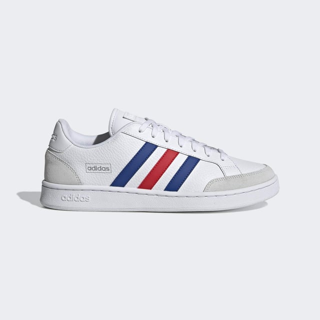 Vintage vibes. New soul. These shoes have a clean and contemporary design with the bones of '70s-era tennis trainers. This version has soft suede overlays and and a textured leather upper.  - Regular fit - Lace closure - Leather upper with suede toe and heel overlays - Cushioned feel - Tennis-inspired shoes - Cloudfoam Comfort sockliner and textile lining - Rubber cupsole  Shipped by adidas