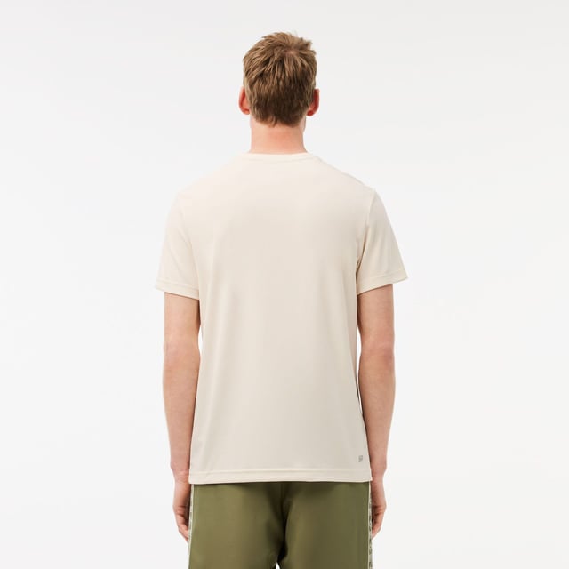 Ultra Dry Piqué Tennis T-shirt Recycled polyester ripstop piqué Regular  straight cut Timeless crew neck Monogram inspired by the Lacoste archives Silicone crocodile on breast