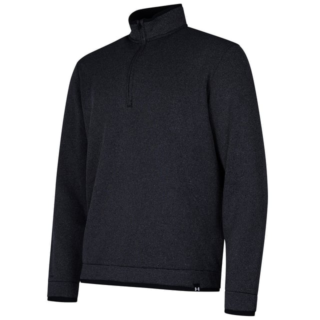 88% Cationic Dyeable Polyester, 12% Polyester. Fabric: Fleece, Stretch. Design: Plain. Fabric Technology: Fluorine Free, Lightweight, Water Repellent. Neckline: Funnel Neck. Sleeve-Type: Long-Sleeved. Fastening: Quarter Zip. S: 36 in. M: 40 in. L: 44 in. XL: 48 in. XXL: 52 in. 3XL: 54 in.
