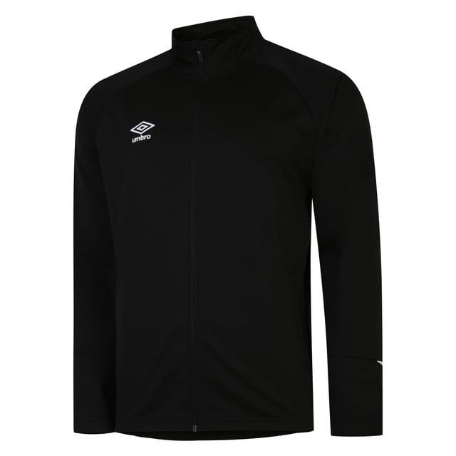 Material: 100% Polyester. Fabric: Knitted, Pique, Soft Touch. Design: Logo. Fabric Technology: Durable, Lightweight. Contrast Insert. Sleeve-Type: Long-Sleeved, Raglan. Neckline: Ribbed, Standing Collar. Cuff: Ribbed. Fastening: Full Zip, Reverse Coil Zip. Hem: Ribbed.