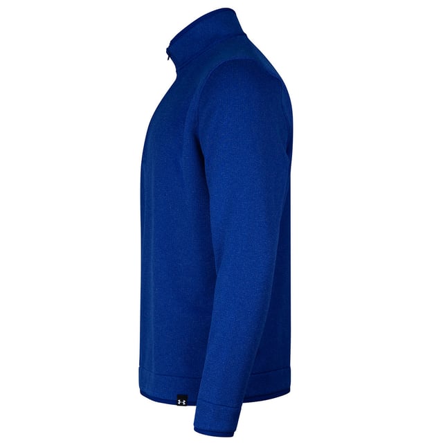 88% Cationic Dyeable Polyester, 12% Polyester. Fabric: Fleece, Stretch. Design: Plain. Fabric Technology: Fluorine Free, Lightweight, Water Repellent. Neckline: Funnel Neck. Sleeve-Type: Long-Sleeved. Fastening: Quarter Zip. S: 36 in. M: 40 in. L: 44 in. XL: 48 in. XXL: 52 in. 3XL: 54 in.