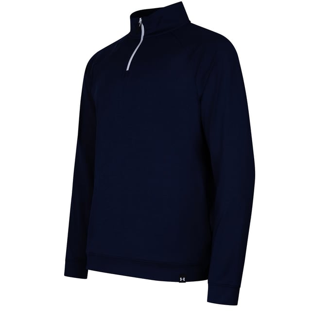 88% Cationic Dyeable Polyester, 12% Polyester. Fabric: Fleece, Stretch. Design: Plain. Fabric Technology: Fluorine Free, Lightweight, Water Repellent. Neckline: Funnel Neck. Sleeve-Type: Long-Sleeved. Fastening: Quarter Zip. S: 36 in. M: 40 in. L: 44 in. XL: 48 in. XXL: 52 in. 3XL: 54 in.