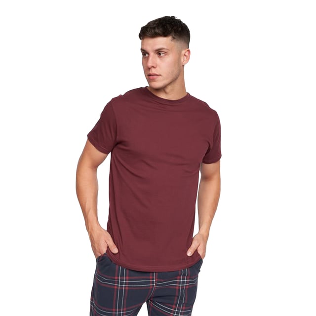 100% Cotton. Design: Checked, Plain. Pockets: 2 Side Pockets. Neckline: Crew Neck. Waistline: Elasticated. Sleeve-Type: Short-Sleeved. Fastening: Pull-On. Contents: 1 Bottoms, 1 Top.
