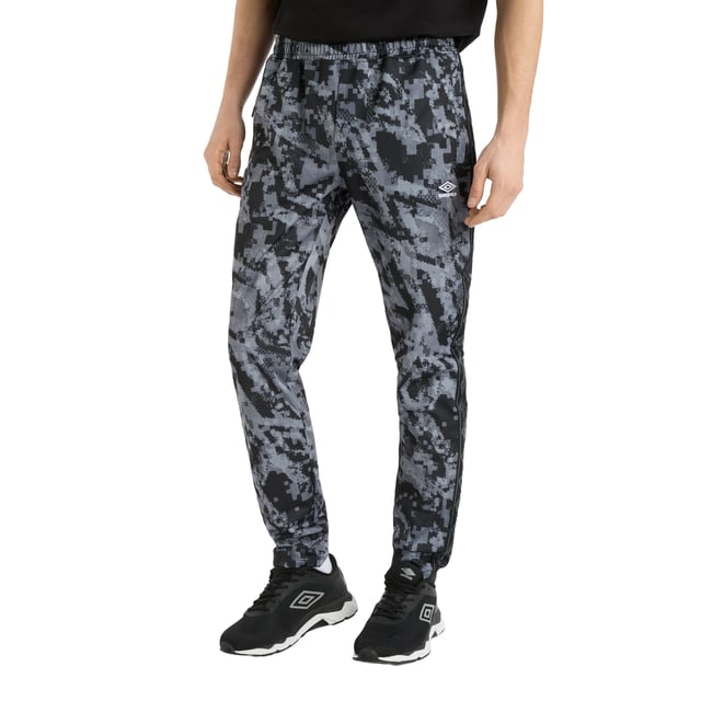 100% Polyester. Fabric: Brushed Back, Micro Eyelet, Tricot. Design: Logo, Tape, Woven. 130gsm. Fastening: Pull-On. Pockets: 2 Side Pockets, Zip. Waistline: Elasticated, Internal Drawcord. Fit: Regular.