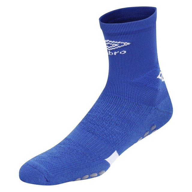 70% Cotton, 20% Nylon, 10% Elastane. Design: Contrast Detail, Logo. Offset Side Seams. Fabric Technology: Premgripp. Anti-Blister, Dual Density Footbed, Elasticated Foot, Padded Ankle. Gripped, Integrated. Cut: Mid Calf.