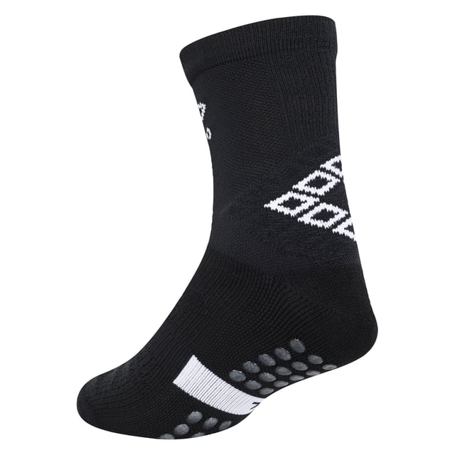 70% Cotton, 20% Nylon, 10% Elastane. Design: Contrast Detail, Logo. Offset Side Seams. Fabric Technology: Premgripp. Anti-Blister, Dual Density Footbed, Elasticated Foot, Padded Ankle. Gripped, Integrated. Cut: Mid Calf.
