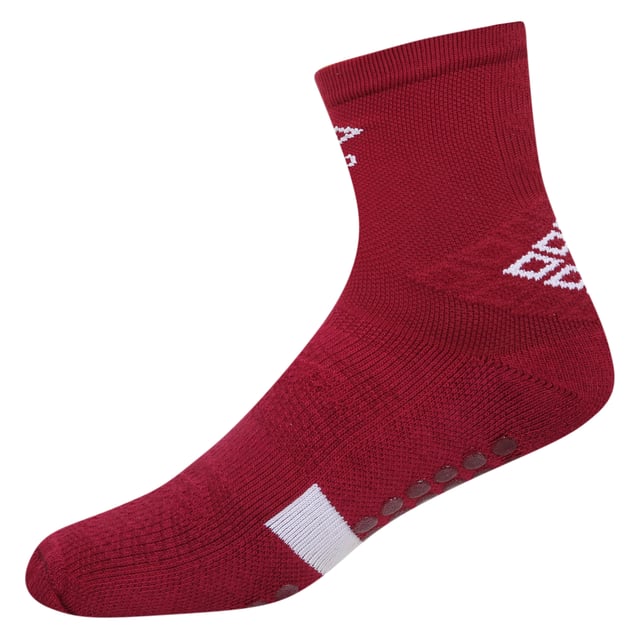 70% Cotton, 20% Nylon, 10% Elastane. Design: Contrast Detail, Logo. Offset Side Seams. Fabric Technology: Premgripp. Anti-Blister, Dual Density Footbed, Elasticated Foot, Padded Ankle. Gripped, Integrated. Cut: Mid Calf.