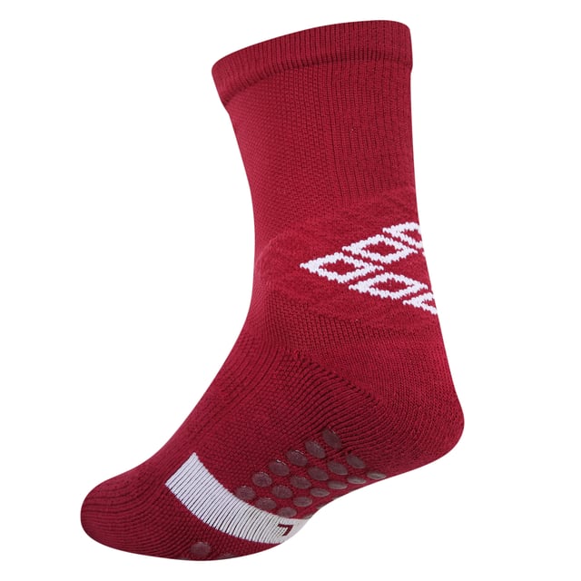70% Cotton, 20% Nylon, 10% Elastane. Design: Contrast Detail, Logo. Offset Side Seams. Fabric Technology: Premgripp. Anti-Blister, Dual Density Footbed, Elasticated Foot, Padded Ankle. Gripped, Integrated. Cut: Mid Calf.
