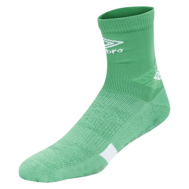 70% Cotton, 20% Nylon, 10% Elastane. Design: Contrast Detail, Logo. Offset Side Seams. Fabric Technology: Premgripp. Anti-Blister, Dual Density Footbed, Elasticated Foot, Padded Ankle. Gripped, Integrated. Cut: Mid Calf.