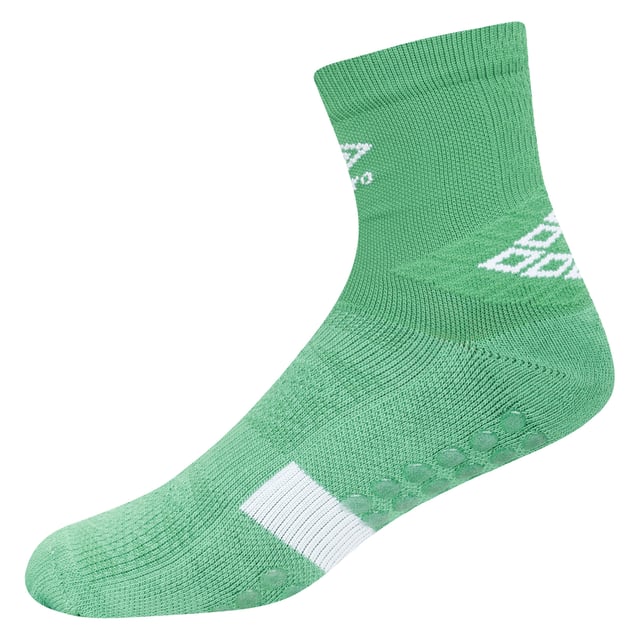 70% Cotton, 20% Nylon, 10% Elastane. Design: Contrast Detail, Logo. Offset Side Seams. Fabric Technology: Premgripp. Anti-Blister, Dual Density Footbed, Elasticated Foot, Padded Ankle. Gripped, Integrated. Cut: Mid Calf.