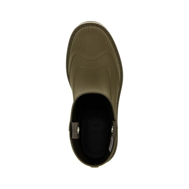 - Composición: 100% Caucho - Interior: Tejido - Suela: Caucho - Lengüeta en la parte trasera - Puntera redonda - Logotipo en relieve en la parte trasera - Slip on - Made in Italy - Gender: MUJER -