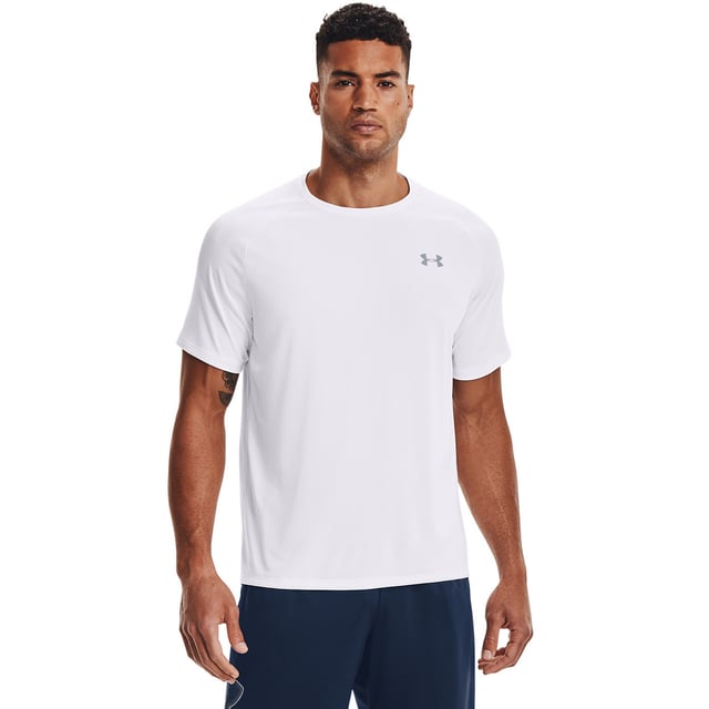 100% Polyester. Design: Plain. Neckline: Crew Neck. Fastening: Pull Over. Sleeve-Type: Short-Sleeved. Anti-Odour, Moisture Wicking, Quick Dry. S: 36 in. M: 40 in. L: 44 in. XL: 48 in. XXL: 52 in. 3XL: 56 in.