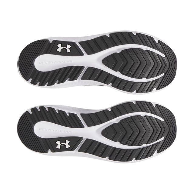 Under Armour Heren Charged Pursuit 4 Sportschoenen (Zwart, Wit) Boven: Netwerk. Binnenzool: Schuim. Tussenzool: Opgeladen demping. Buitenzool: Duurzaam, Flexibele Tractie, Rubber. Ademend, Compressiegevormde middenzool, Flexibel, Foam Sock, Lichtgewicht, Voorgevormde Sockvoering, Gevulde Enkel, Gevulde Tong. Vlakke. Snit: Laag. Ontwerp: Logo, eenvoudig. Teenstijl: Rond. Sluiting: Vetersluiting.