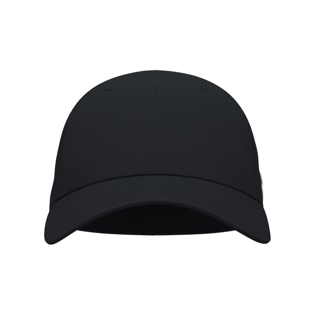 100% Polyester. Fabric: Knitted, Soft Touch, Stretch. Design: Embroidered, Logo, Textured. 5 Eyelets, 6 Row Stitching, Button at Top, Curved Brim, Elasticated Sweatband. Fabric Technology: Breathable, HeatGear, Moisture Wicking.