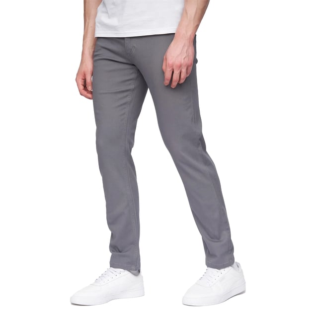 98% Cotton, 2% Elastane. Design: Plain. Fastening: Button, Zip Fly. Fabric Technology: Breathable, Stretch. Belt Loops, Woven Label. Pockets: 2 Front Pockets, 2 Back Pockets. Fit: Comfort. Waistline: Self Fabric Inner Waistband.