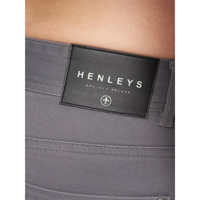 98% Cotton, 2% Elastane. Design: Plain. Fastening: Button, Zip Fly. Fabric Technology: Breathable, Stretch. Belt Loops, Woven Label. Pockets: 2 Front Pockets, 2 Back Pockets. Fit: Comfort. Waistline: Self Fabric Inner Waistband.