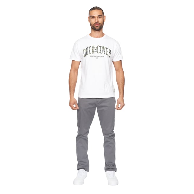 98% Cotton, 2% Elastane. Fabric: Canvas. Design: Plain. Fastening: Button, Zip Fly. Fabric Technology: Lightweight, Stretch. Belt Loops, DTM Buttons, Topstitched. Pockets: 2 Side Pockets, 2 Back Pockets, 1 Coin Pocket. Fit: Slim.