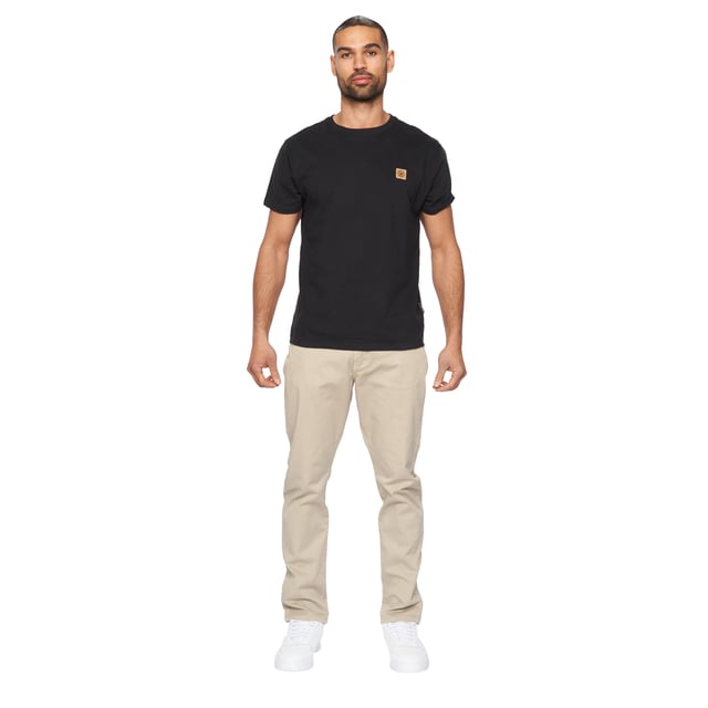 98% Cotton, 2% Elastane. Fabric: Canvas. Design: Plain. Fastening: Button, Zip Fly. Fabric Technology: Lightweight, Stretch. Belt Loops, DTM Buttons, Topstitched. Pockets: 2 Side Pockets, 2 Back Pockets, 1 Coin Pocket. Fit: Slim.