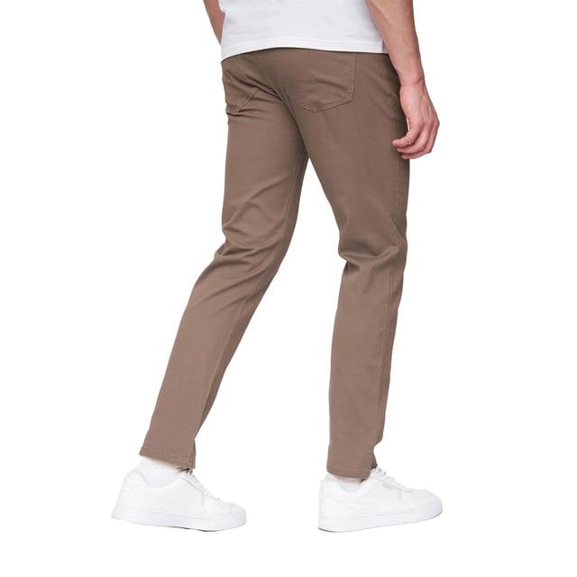 98% Cotton, 2% Elastane. Design: Plain. Fastening: Button, Zip Fly. Fabric Technology: Breathable, Stretch. Belt Loops, Woven Label. Pockets: 2 Front Pockets, 2 Back Pockets. Fit: Comfort. Waistline: Self Fabric Inner Waistband.
