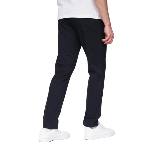 98% Cotton, 2% Elastane. Design: Plain. Fastening: Button, Zip Fly. Fabric Technology: Breathable, Stretch. Belt Loops, Woven Label. Pockets: 2 Front Pockets, 2 Back Pockets. Fit: Comfort. Waistline: Self Fabric Inner Waistband.