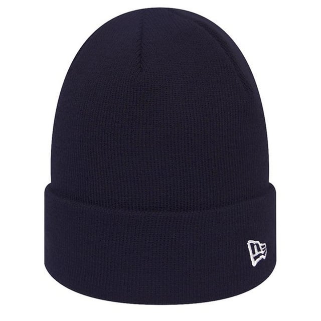 New Era Gebreide muts Unisex Volwassenen Vlag (Marine) 100% acryl. Ontwerp: Geborduurd, geribbeld. Opgedraaid manchet. 100% Officieel Gelicentieerd.
