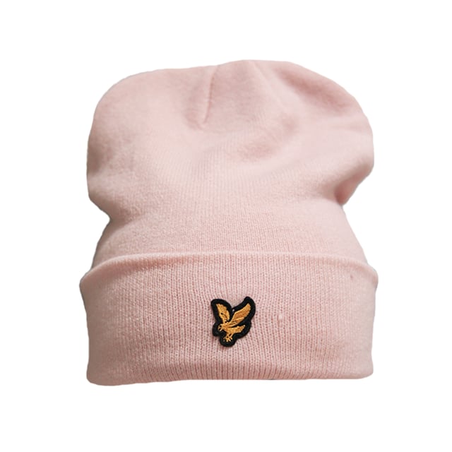 100% Acryl. Marke: Scotts. Gewebe: Jerseyware, gerippt. Design: bestickt, Logo. Verpackung: Hängeetikett. Bündchen: Umgekrempelter Umschlag.
