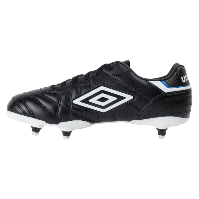Obermaterial: Synthetischer Stoff. Marke: Umbro. Einlegesohle: Synthetischer Stoff. Laufsohle: Mit Stollen, Synthetischer Stoff. Ösen: 6. Absatz: Flach. Niedrig geschnitten. Design: Logo, Genäht. Zehenstil: Rund. Zum Schnüren. Geeignet für: Weicher Boden.