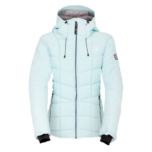 100% Recycled Polyester. Fabric: Stretch. Design: Logo, Quilted. Fabric Technology: Ared 15/30, Breathable, DWR Finish, Thermal, Waterproof. Cuff: Adjustable, Inner Stretch, Touch Fastening Tab. Chin Guard, Gel Grip, Goggle Stash With Lens Wipe, High Warmth, Inner Zip Guard, Scrim Back Panel, Snowskirt, Taped Seams. Neckline: Hooded, Standing Collar. Sleeve-Type: Long-Sleeved. Hood Features: Grown On Hood, Technical, Wired Peak. Pockets: Ski Pass Pocket, 2 Lower Pockets, Zip, 2 Internal Pockets, Stow Pocket, Mesh Lined. Fastening: Zip. Hem: Adjustable. Sustainability: Made from Recycled Materials. 6 UK: 30 in. 8 UK: 32 in. 10 UK: 34 in. 12 UK: 36 in. 14 UK: 38 in. 20 UK: 45 in. 18 UK: 43 in. 16 UK: 40 in.