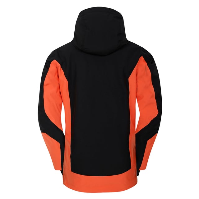 Lining: Recycled Polyester. Fabric: Stretch. Design: Contrast, Logo. Fabric Technology: ARED 30/30, Breathable, Durable, PFC Free, PFOA Free, PFOS Free, Showerproof, Water Repellent, Waterproof. Cuff: Adjustable, Touch Fastening Tab. High Warmth, Padded, Scrim Back Panel, Taped Seams. Neckline: Hooded. Sleeve-Type: Long-Sleeved. Hood Features: Concealed Toggle Adjuster, Grown On Hood, Technical. Pockets: 1 Chest Pocket, 2 Lower Pockets, Ski Pass Pocket, Zip. Fastening: Full Zip. 30000g/m²/24hrs. Waterproof Rating: 30000mm. Hem: Adjustable. Sustainability: Made from Recycled Materials. S: 38 in. M: 40 in. L: 42 in. XL: 44 in. XXL: 47 in. 3XL: 51 in. 5XL, 7XL: 56 in. 6XL: 60 in.