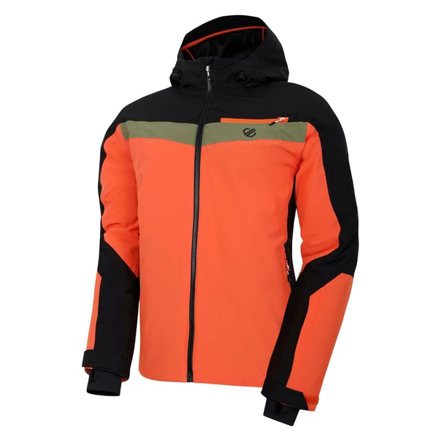 Lining: Recycled Polyester. Fabric: Stretch. Design: Contrast, Logo. Fabric Technology: ARED 30/30, Breathable, Durable, PFC Free, PFOA Free, PFOS Free, Showerproof, Water Repellent, Waterproof. Cuff: Adjustable, Touch Fastening Tab. High Warmth, Padded, Scrim Back Panel, Taped Seams. Neckline: Hooded. Sleeve-Type: Long-Sleeved. Hood Features: Concealed Toggle Adjuster, Grown On Hood, Technical. Pockets: 1 Chest Pocket, 2 Lower Pockets, Ski Pass Pocket, Zip. Fastening: Full Zip. 30000g/m²/24hrs. Waterproof Rating: 30000mm. Hem: Adjustable. Sustainability: Made from Recycled Materials. S: 38 in. M: 40 in. L: 42 in. XL: 44 in. XXL: 47 in. 3XL: 51 in. 5XL, 7XL: 56 in. 6XL: 60 in.