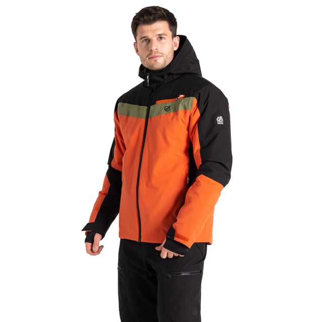 Lining: Recycled Polyester. Fabric: Stretch. Design: Contrast, Logo. Fabric Technology: ARED 30/30, Breathable, Durable, PFC Free, PFOA Free, PFOS Free, Showerproof, Water Repellent, Waterproof. Cuff: Adjustable, Touch Fastening Tab. High Warmth, Padded, Scrim Back Panel, Taped Seams. Neckline: Hooded. Sleeve-Type: Long-Sleeved. Hood Features: Concealed Toggle Adjuster, Grown On Hood, Technical. Pockets: 1 Chest Pocket, 2 Lower Pockets, Ski Pass Pocket, Zip. Fastening: Full Zip. 30000g/m²/24hrs. Waterproof Rating: 30000mm. Hem: Adjustable. Sustainability: Made from Recycled Materials. S: 38 in. M: 40 in. L: 42 in. XL: 44 in. XXL: 47 in. 3XL: 51 in. 5XL, 7XL: 56 in. 6XL: 60 in.