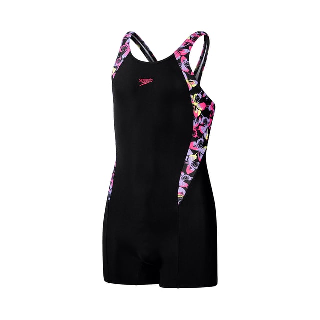 80% Recycled Nylon, 20% Elastane. Fabric: Eco EnduraFlex, Yarn. Design: Butterflies, Digital Print, Logo. Fastening: Pull-On. Neckline: Round Neck. Back Style: Splashback. Fabric Technology: Chlorine Resistant, Creora Highclo. Lined Gusset, Panelled, Shape Retention. Sustainability: Made from Recycled Materials.