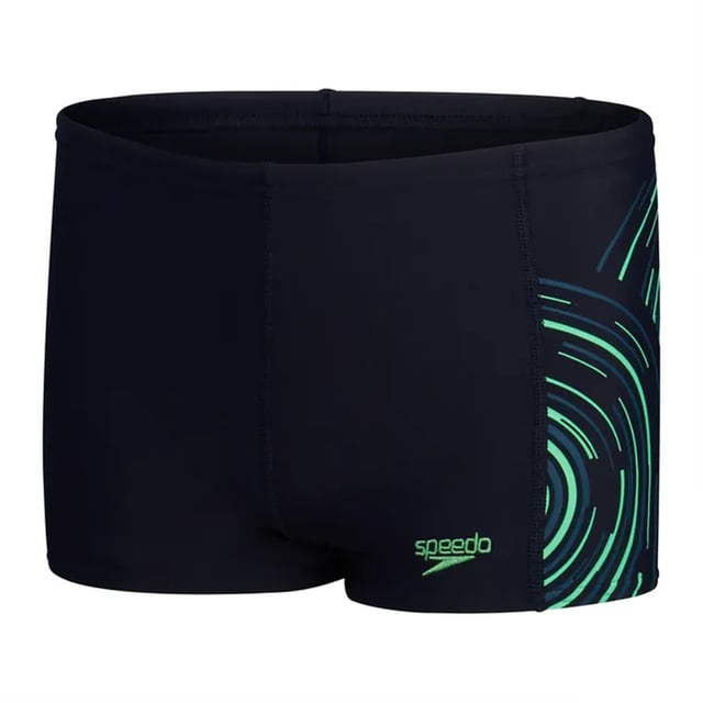 Stof: Nylon, Garen. Ontwerp: Grafische druk, Logo. Bevestiging: Pull-On. Vormbehoud. Stoftechnologie: Chloorbestendig, Creora Highclo, Enduraflex. Taillelijn: Intern trekkoord.