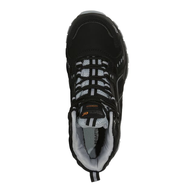 Obermaterial: Netzmaterial, Polyester, PU (Polyurethan). Marke: Regatta. Futterstoff: Atmungsaktiv. Einlegesohle: gepolstert, EVA, Stoßdämpfend. Laufsohle: TPR. Ösen: 7. Gewebetechnik: Isotex, Wasserfest, winddicht. Gestanztes Fußbett, Anziehlasche, Versiegelte Nähte. Absatz: Flach. niedrig geschnitten. Design: Kontrast, Logo. Zehenstil: Rund. Zum Schnüren.