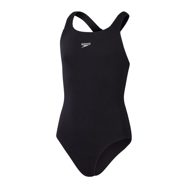 Fabric: Eco Endurance+, Yarn. Design: Logo, Plain. Back Style: Cut Out. Fastening: Pull-On. Neckline: Square. Fabric Technology: Chlorine Resistant, Durable, Flexible, Quick Dry. Sustainability: Made from Recycled Materials. Sleeve-Type: Sleeveless.
