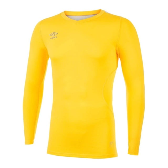 Material: Elastane, Polyester. Fabric: Single Jersey, Stretch. Design: Stacked Logo. Sleeve-Type: Long-Sleeved. Neckline: V Neck. Ergonomic Seams, Flat Locked Seams, Mesh Back Panel, Reflective, Ventilated. S: 37 in. M: 40 in. L: 43 in. XL: 46 in. XXL: 49 in. 3XL: 52 in.