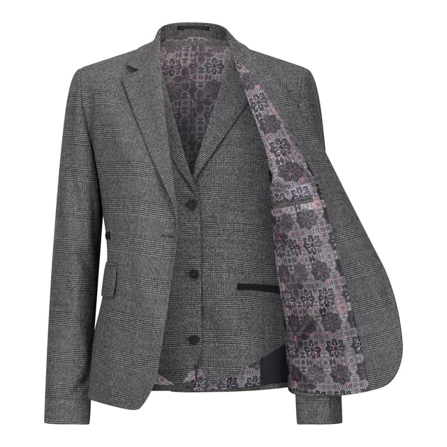 Step into sophistication with this elegant Women's 3-Piece Suit, featuring a classic Prince of Wales check design. Crafted from a premium blend of polyester and viscose, this tailored-fit ensemble includes a blazer, waistcoat, and trousers—perfect for business, formal events, or smart everyday wear. The suit offers a flattering silhouette, exceptional comfort, and lasting durability thanks to its high-quality fabric and expert craftsmanship. Each piece can be worn together for a polished look or styled separately for versatile wardrobe options.
Refined Prince of Wales Check: Timeless pattern ideal for professional and formal occasions
Tailored Fit: Sharp, flattering silhouette that enhances the natural shape
3-Piece Set: Includes blazer, waistcoat, and trousers for complete styling flexibility
Quality Fabric: Made from 65% polyester and 35% viscose for comfort and durability
Expert Craftsmanship: Well-constructed with attention to detail for lasting wear