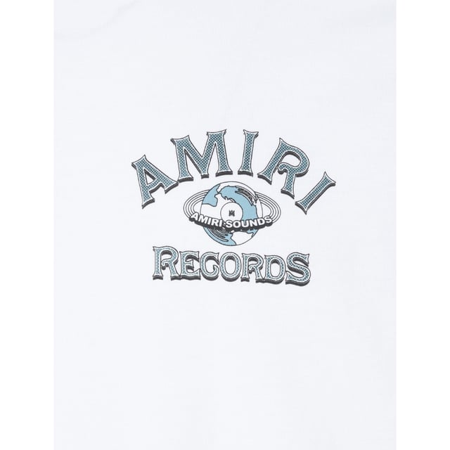 Amiri Short Sleeved White T-Shirt, Logo Design On Front Of Tee, Regular Fit, 100% Cotton, Made in Italy, Amiri Visible Branding, White Tee, Design On Back
