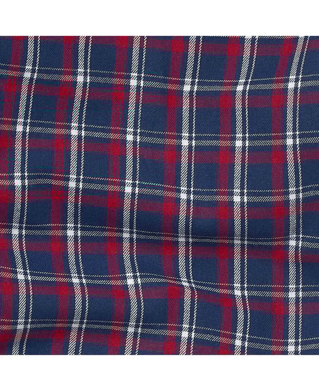 Experience the ultimate in comfort with our red, navy and white check lounge pants. Made from 100% cotton that’s been brushed for cosiness, they are luxuriously soft, wrapping you in luxury warmth perfect for lazy days at home or working from home. 100% pure brushed cotton, warm, soft and cosy. Fully elasticated waist with contrast herringbone. One pocket at the back with embroidered logo. Inside leg on a size Medium is 31" / 79cm. Presented in fully recyclable packaging.