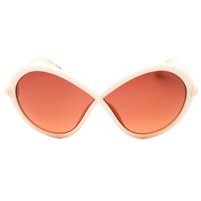 Experience true luxury with the Tom Ford Gradient Bordeaux Lensed Ivory Frame Sunglasses. Designed with impeccable craftsmanship and precision, these sunglasses exude elegance and sophistication. The unique gradient bordeaux lenses add a touch of boldness to the classic ivory frame, making them the perfect statement piece for any occasion. Trust in Tom Ford to elevate your style and make a lasting impression