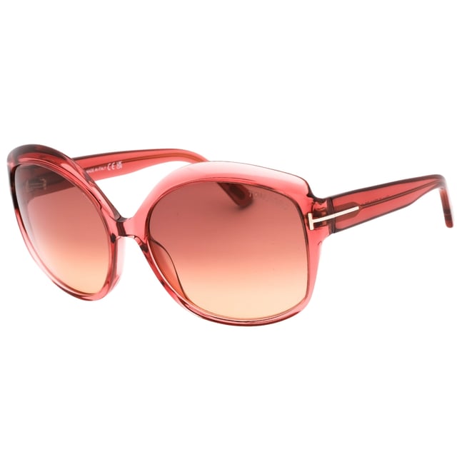 Experience the ultimate blend of style and functionality with these stunning Tom Ford sunglasses, featuring a shiny pink frame and gradient bordeaux lenses. At 60X17X135, these sunglasses are a must-have for any fashion-forward individual looking to make a statement. Elevate your wardrobe and elevate your style with these luxurious sunglasses from Tom Ford