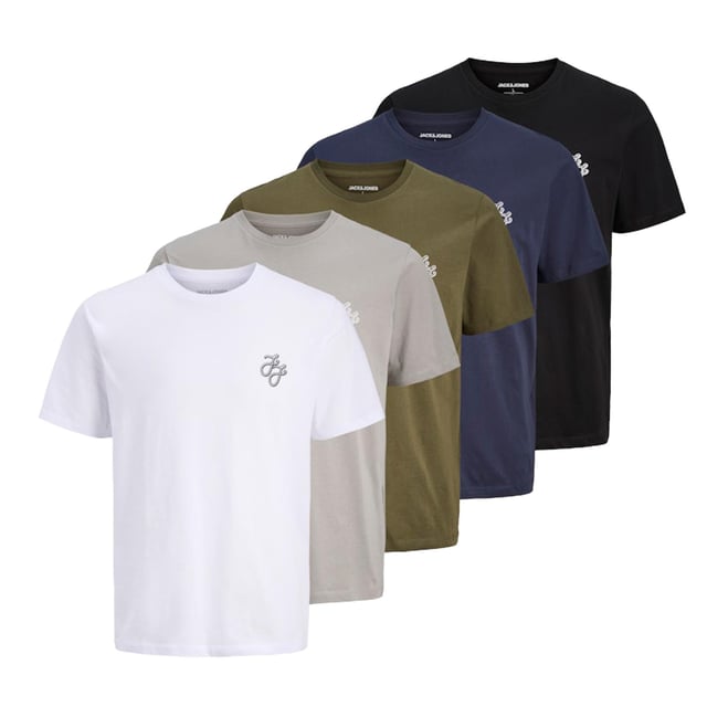 Discover your perfect wardrobe staple with our Men's 5 Pack Plain Cotton Short Sleeve T-shirt Multipack. Every man in the UK requires one of these crew neck tees. On warmer days, the short-sleeve form provides a timeless look that is perfect for layering or wearing alone.

You may effortlessly mix and match your favourite jeans, shorts, or joggers with the five basic t-shirts included in the collection. These multipack t-shirts are available in several sizes to accommodate all body shapes, ensuring a comfortable and stylish fit for everyone. Our Men's 5 Pack Plain Cotton Short Sleeve T-shirt Multipack is the perfect combination of comfort, quality, and timeless style to add to your everyday wardrobe.
